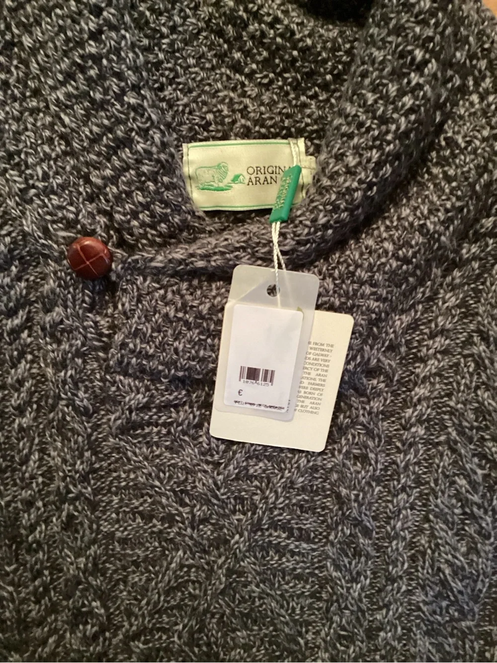 Original Aran Co. stylish charcoal